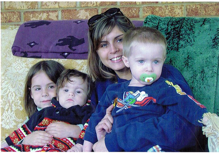 Daughter, Julia, and grandchildren (L-R), Juliana, Cossima, and Patrick